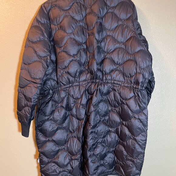 Eddie Bauer long down bomber jacket - Picture 2 of 8